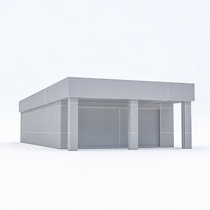 Cartoon Boildings Pack 3D model Image 21