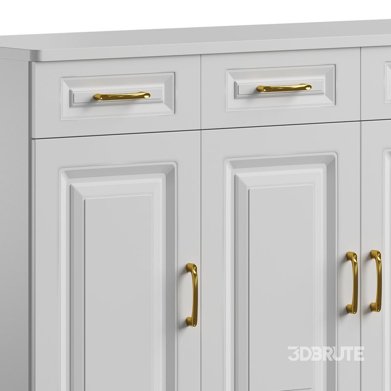 Modern Wood Sideboard Credenza 3 Image 2