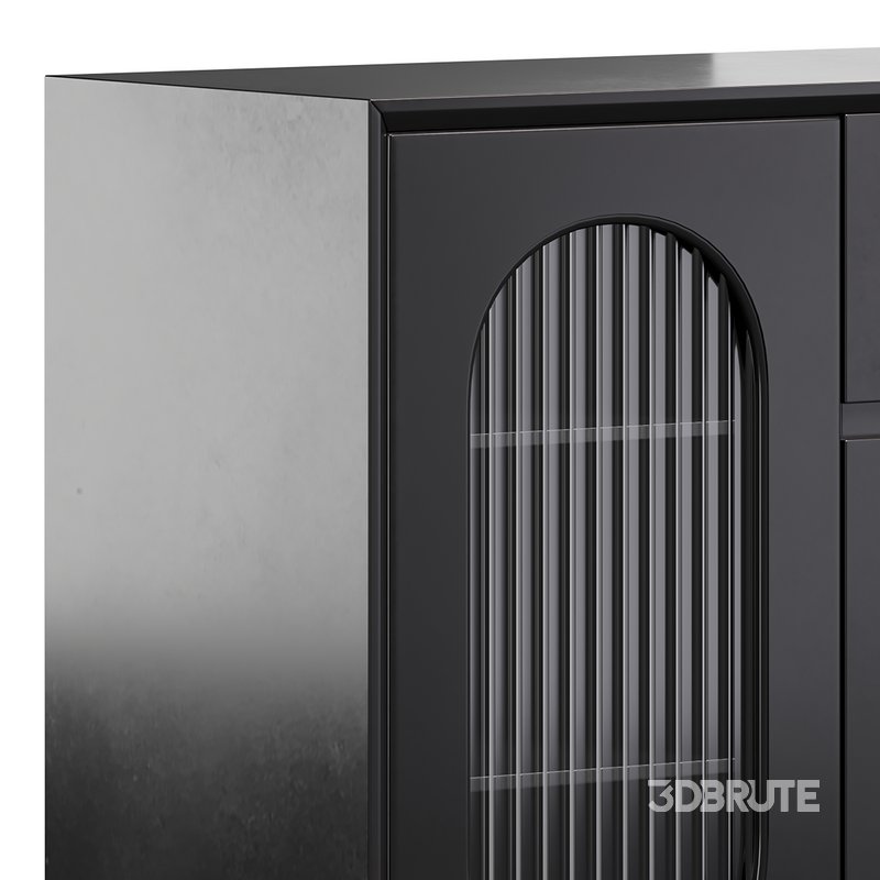 Wood Glam Sideboard Credenza 1 Image 4