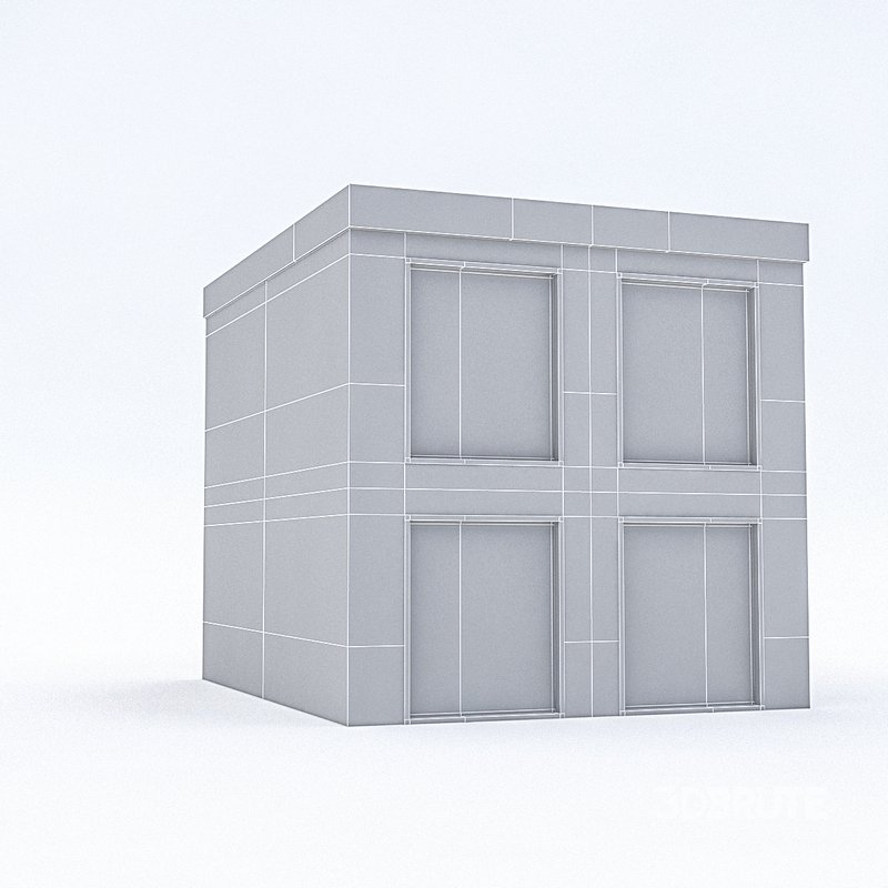 Cartoon Boildings Pack 3D model Image 22