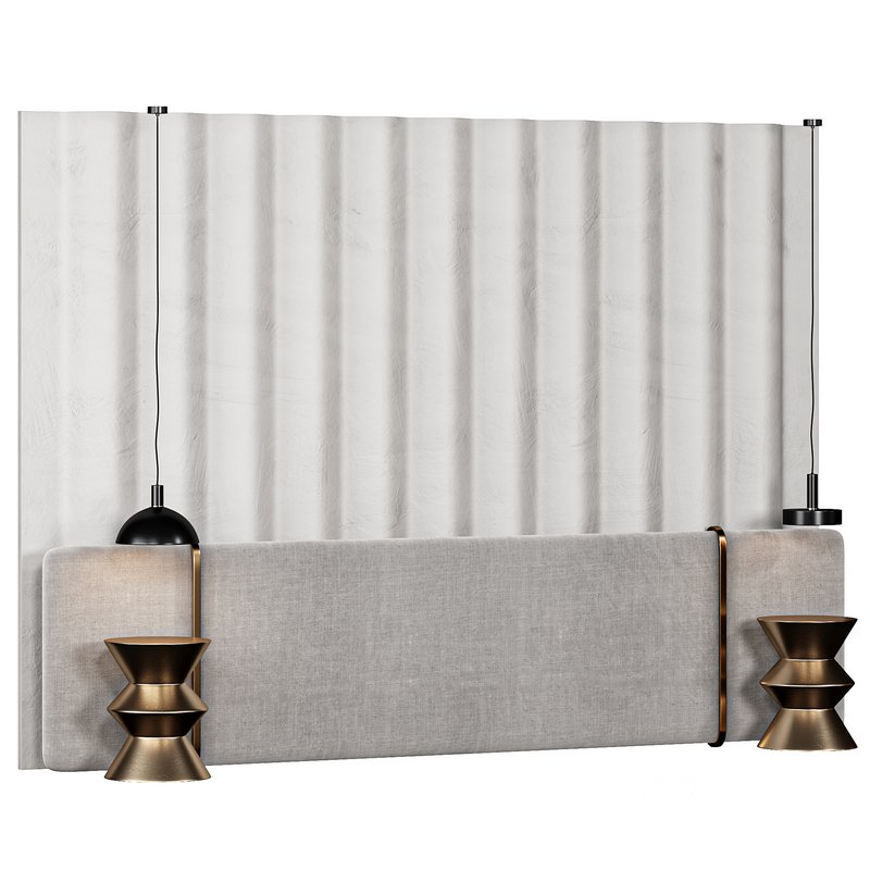 Wall composition bedroom headboard kit Image 1