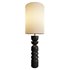 Aska Charred Wood And Natural Linen Table Lamp - Thumbnail 2