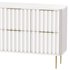 White Bedroom Dresser for Storage in Gold - Thumbnail 5
