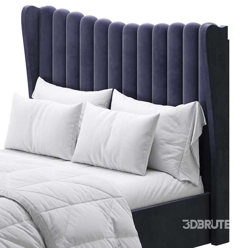 Octavia Velvet-Finish Ottoman Bed I Image 3