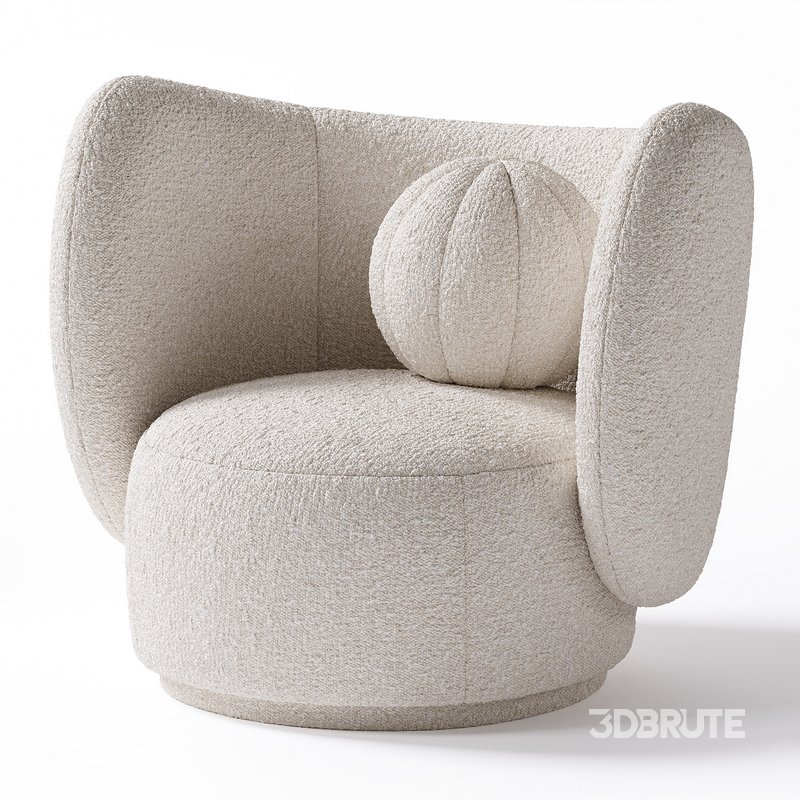 Rico Lounge Chair with Swivel Base Image 4