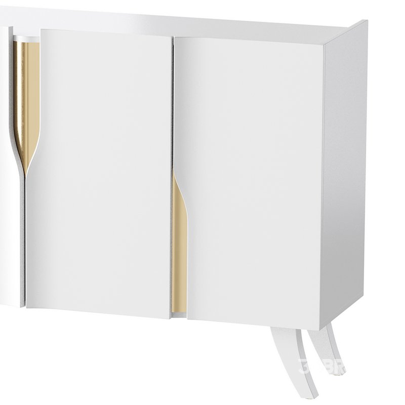 Modern White Sideboard Buffet Image 2
