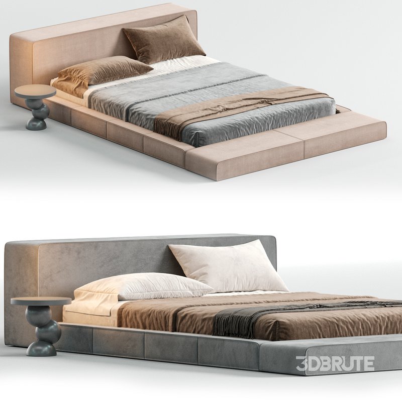 Ahmad Suede Fabric Luxury Bed Image 2