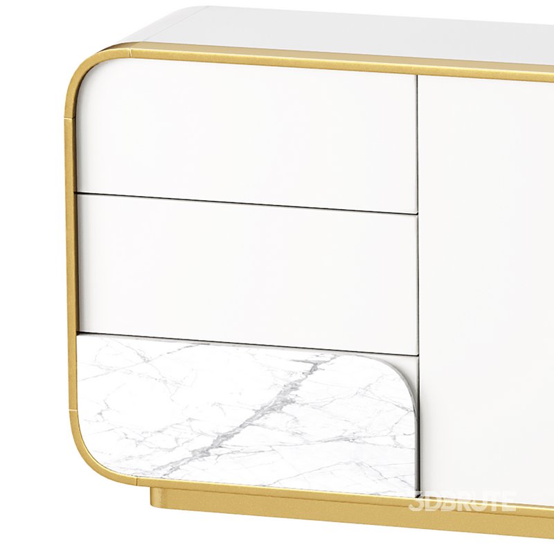 Modern Off White Sideboard Image 3