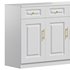 Sumptuous White Wood Sideboard Credenza with Drawers - Thumbnail 2