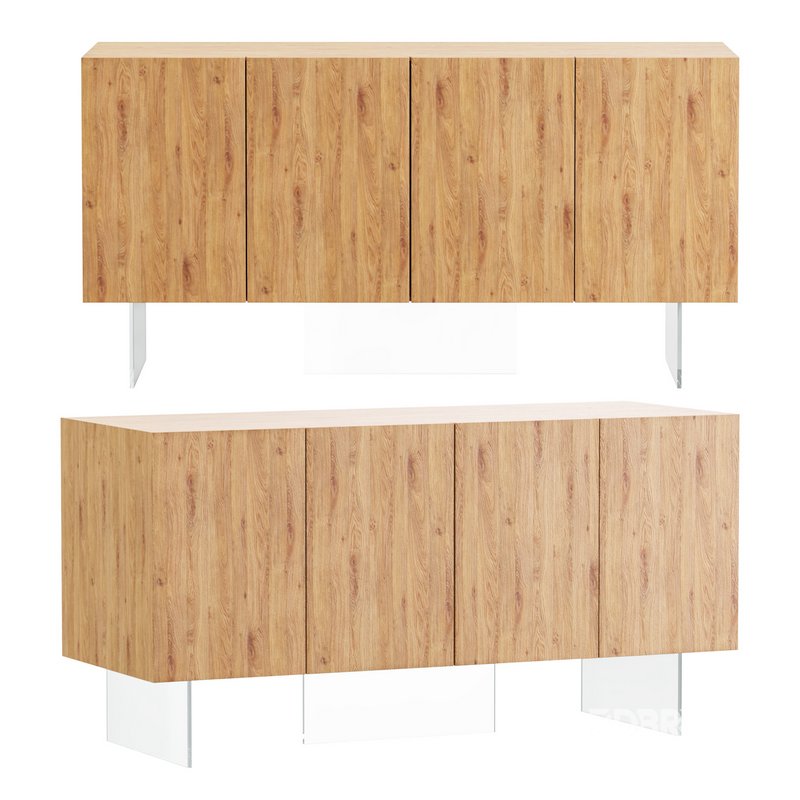 Wood Sideboard Image 3