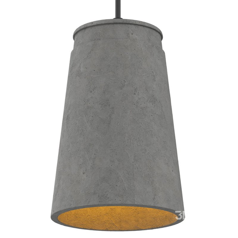 Industrial Style Cement Pendant Light Image 1
