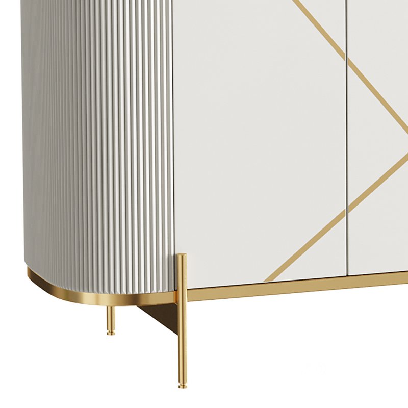 Sideboard Buffet Faux Marble Image 3