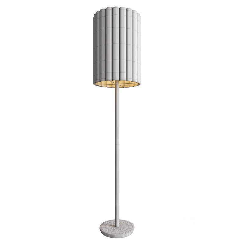 Folia Walnut Wood Floor Lamp Image 3