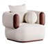 CHESTAR Fabric armchair with armrests - Thumbnail 2