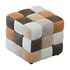Pouf Trendy brown patchwork - Thumbnail 3