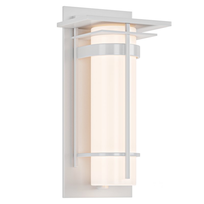 Banded with Top Plate Small Outdoor Sconce Image 1