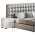 White Upholstered Panel Bed - Thumbnail 4