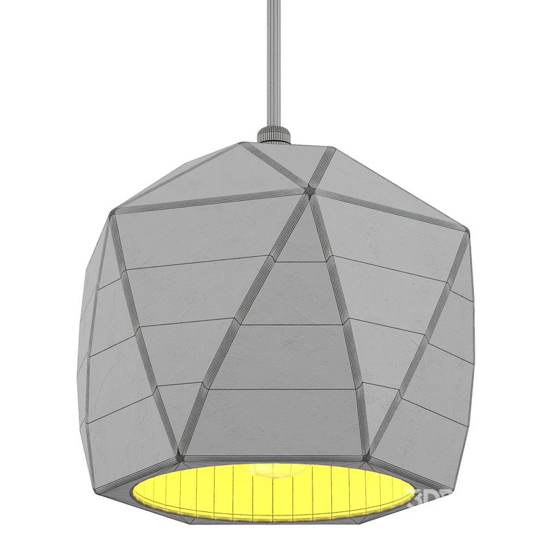 Industrial Style Cement Pendant Light Image 2