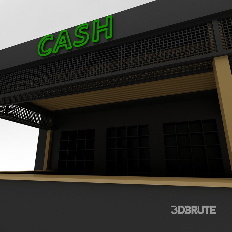 3D model bowling cash Image 4