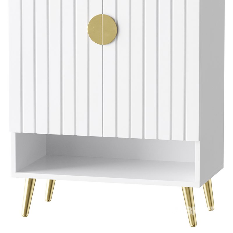 Yellar Nordic Entryway White Shoe Storagel Image 3