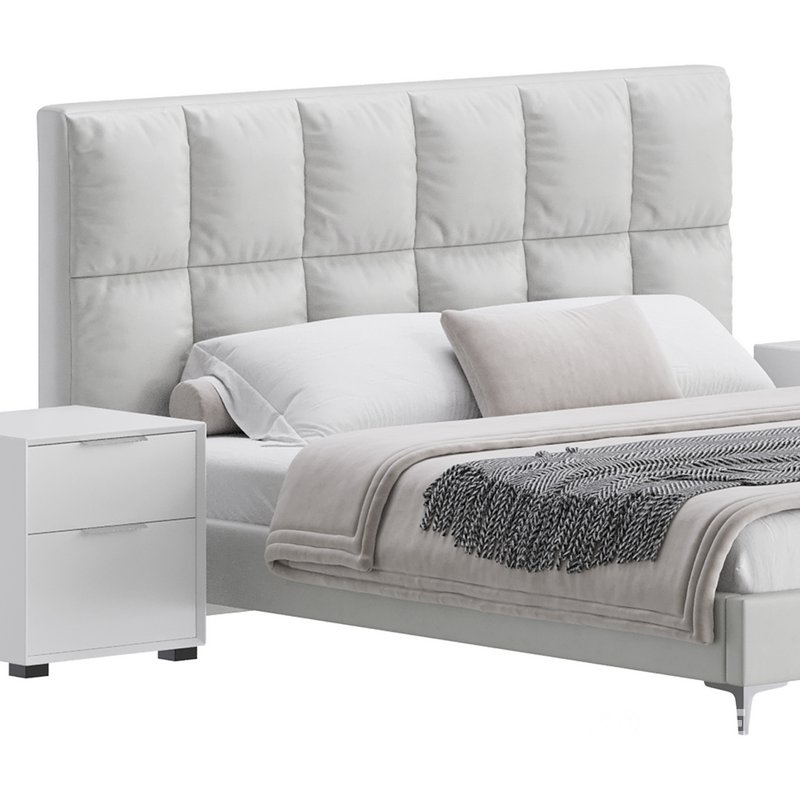 Modern Bed Upholstered Headboard Standard Bed I Image 7