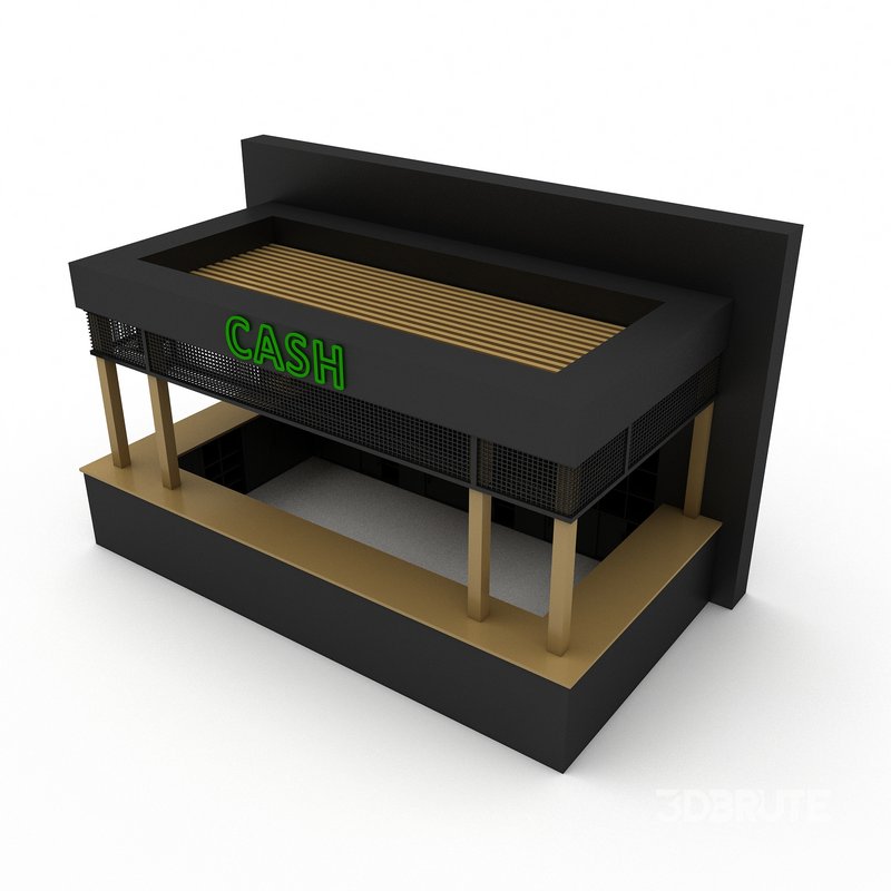 3D model bowling cash Image 2