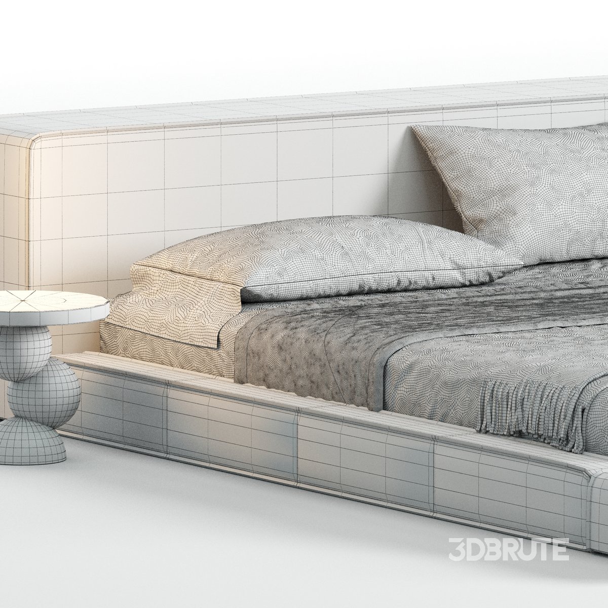 Ahmad Suede Fabric Luxury Bed Image 3