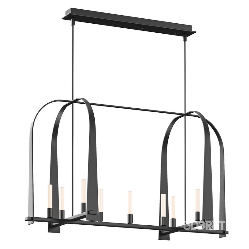 Triomphe 9 Light Linear Pendant Image 3