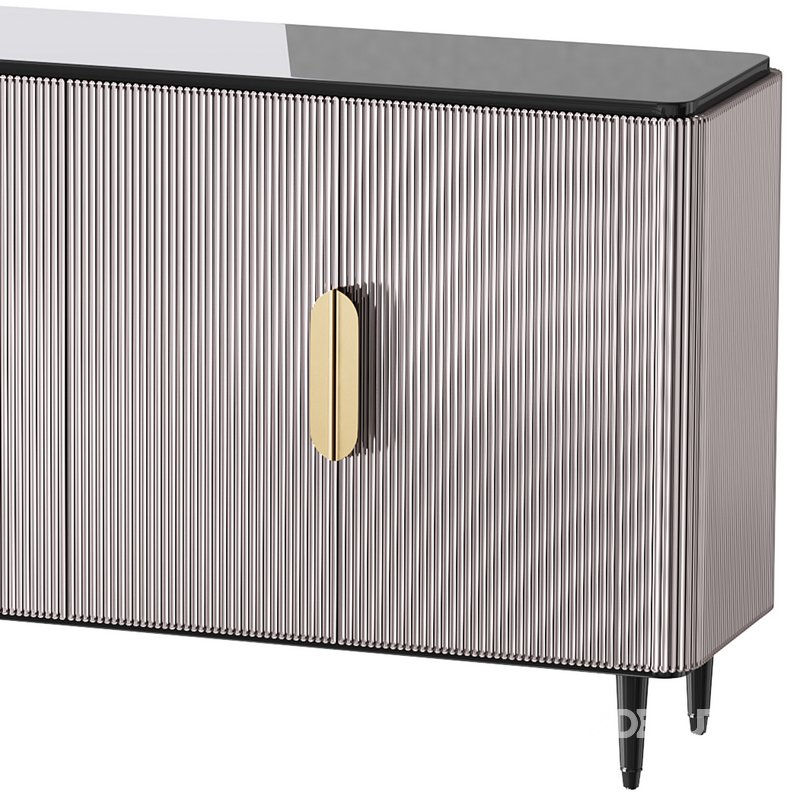 Modern Sideboard Buffet Black Kitchen Image 3