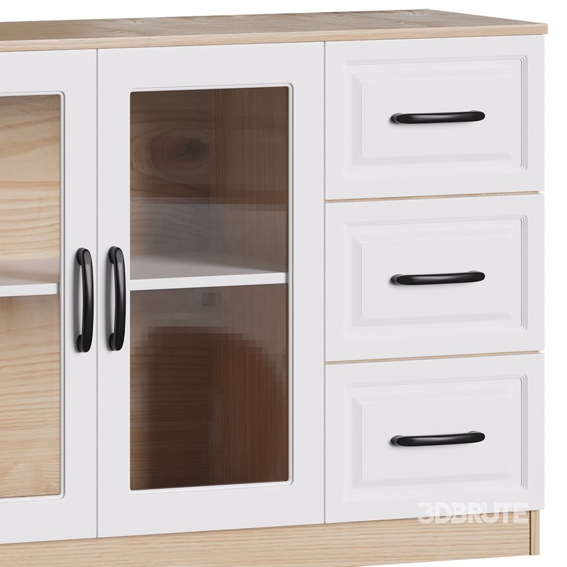 Modern Wood Buffet Cabinet 2 Image 2