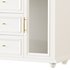Sleek White Modern Sideboard Credenza - Thumbnail 2