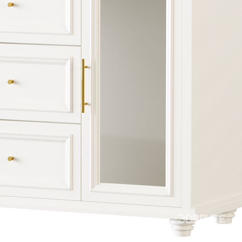 Sleek White Modern Sideboard Credenza Image 2