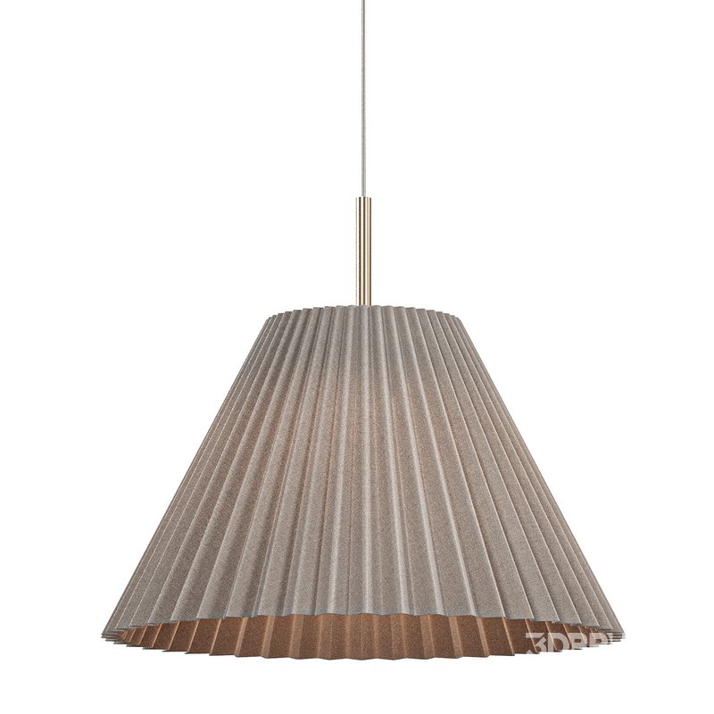 Pleated shade pendant light Image 4