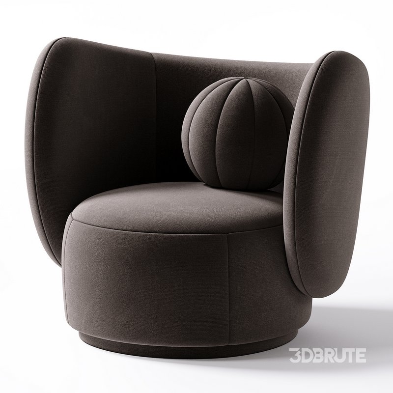 Rico Lounge Chair with Swivel Base Image 3