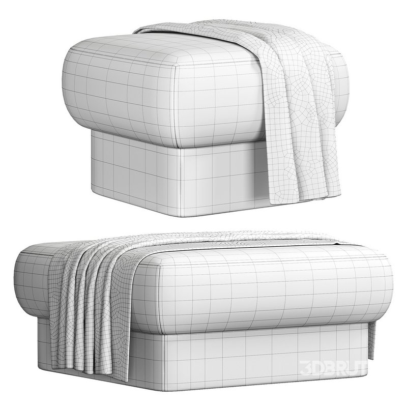 Kate Square Pouf by Domkapa Image 3