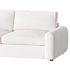 WHITE PERFORMANCE FABRIC APARTMENT SOFA - Thumbnail 3