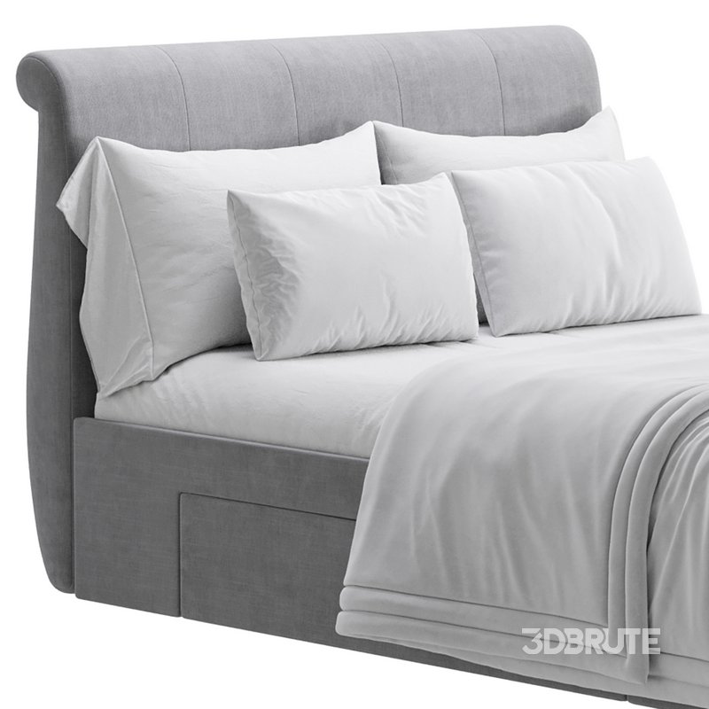 Lucia Upholstered Bed Image 3