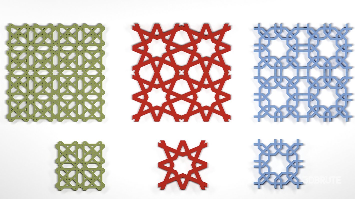 Islamic pattern 3D model Image 1