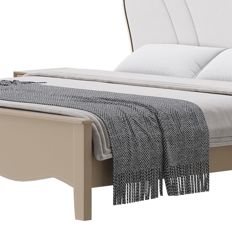 Faux Leather Upholstered Headboard Bed Image 4