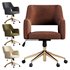 Boucle Upholstered Office Desk Chair - Thumbnail 4