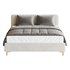White Faux Leather Upholstered Modern Bed - Thumbnail 4