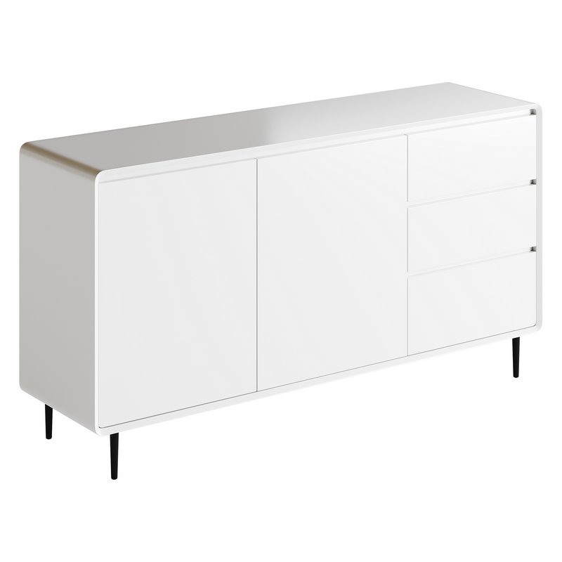 Modern Wood Sideboard with 2 Doors Image 3
