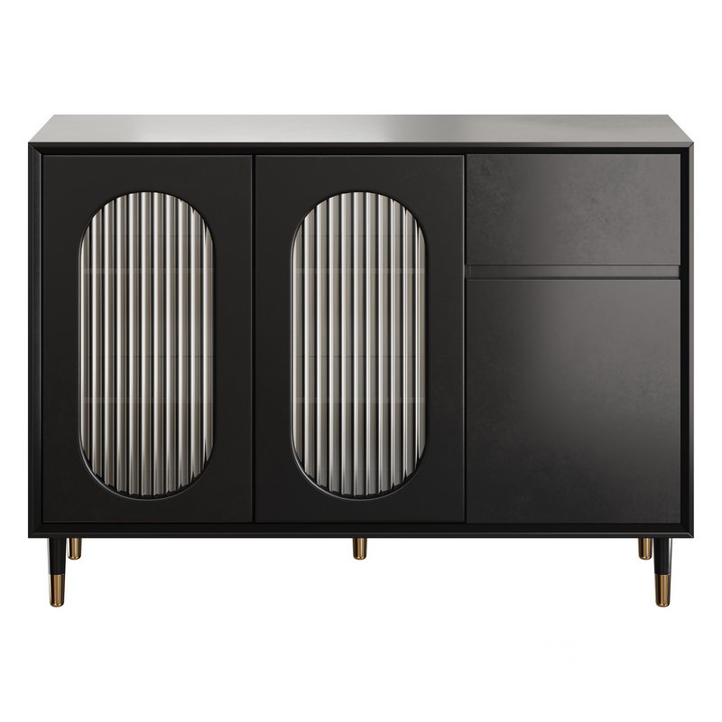 Wood Glam Sideboard Credenza 2 Image 3