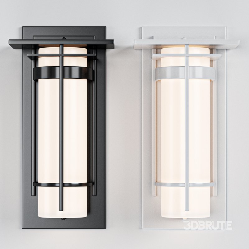 Banded with Top Plate Small Outdoor Sconce Image 5