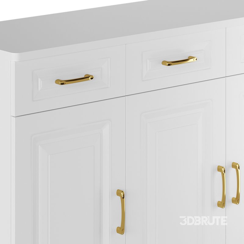 Modern Wood Sideboard Credenza 3 Image 4