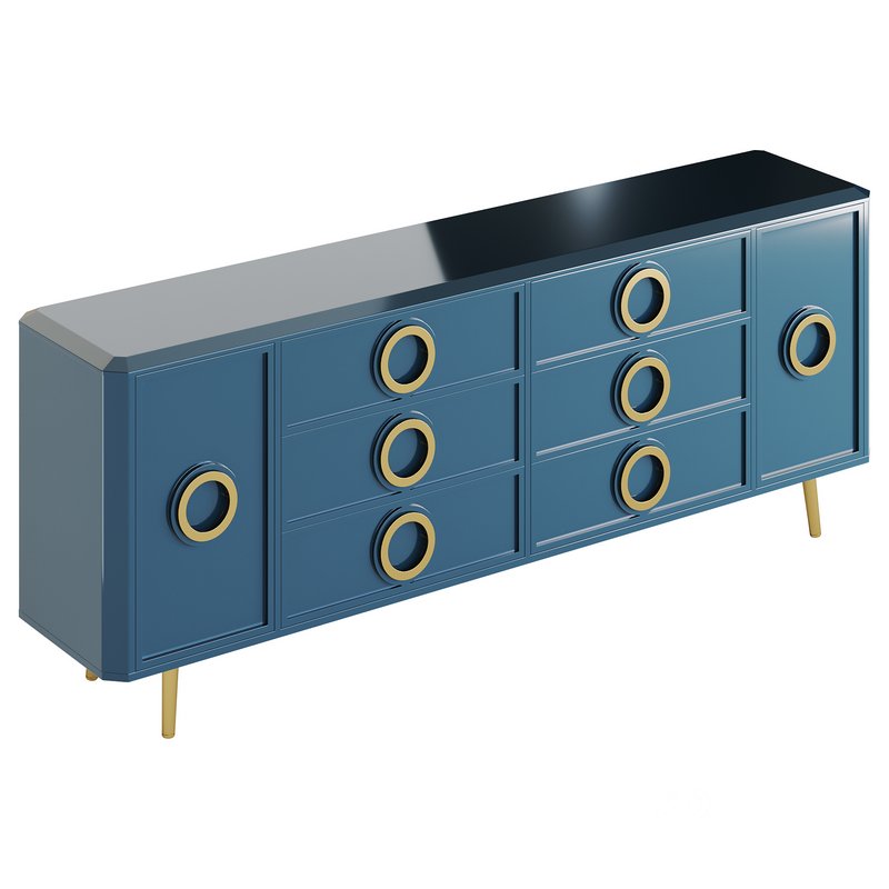 Rindix Blue Sideboard Image 4