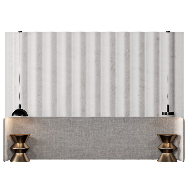 Wall composition bedroom headboard kit Image 5