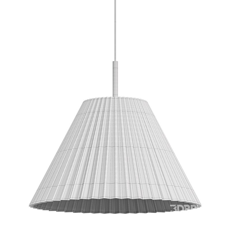 Pleated shade pendant light Image 2