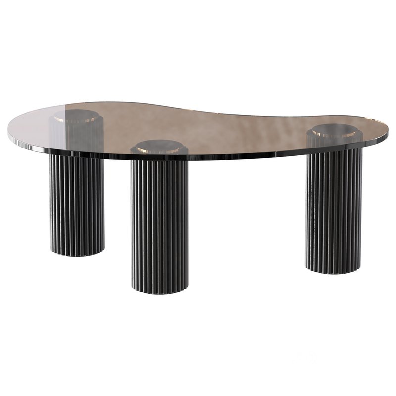 Modern Black Coffee Table Image 4