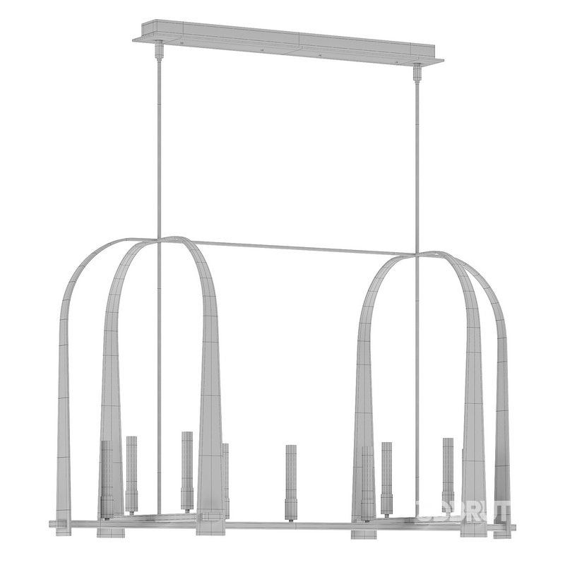 Triomphe 9 Light Linear Pendant Image 4